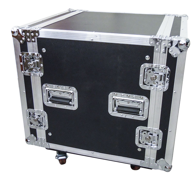FLIGHT CASE 10U RACK 19" con ruote e doppio coperchio FLCASE300 