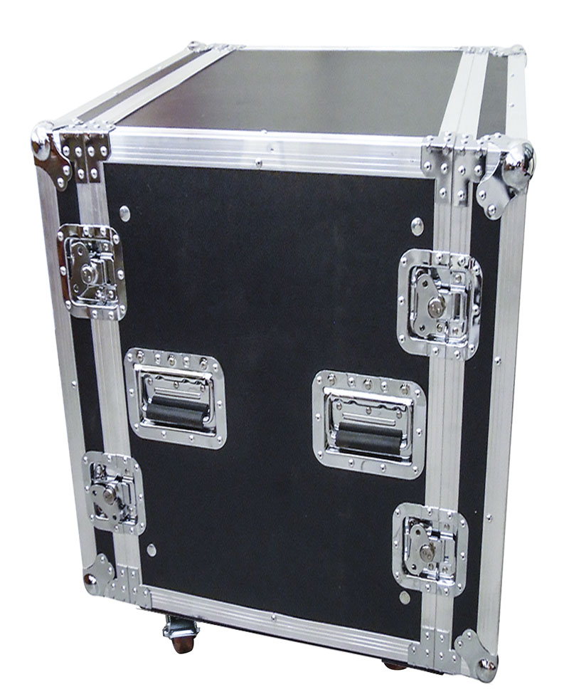 FLIGHT CASE 16U RACK 19" con ruote e doppio coperchio FLCASE500 