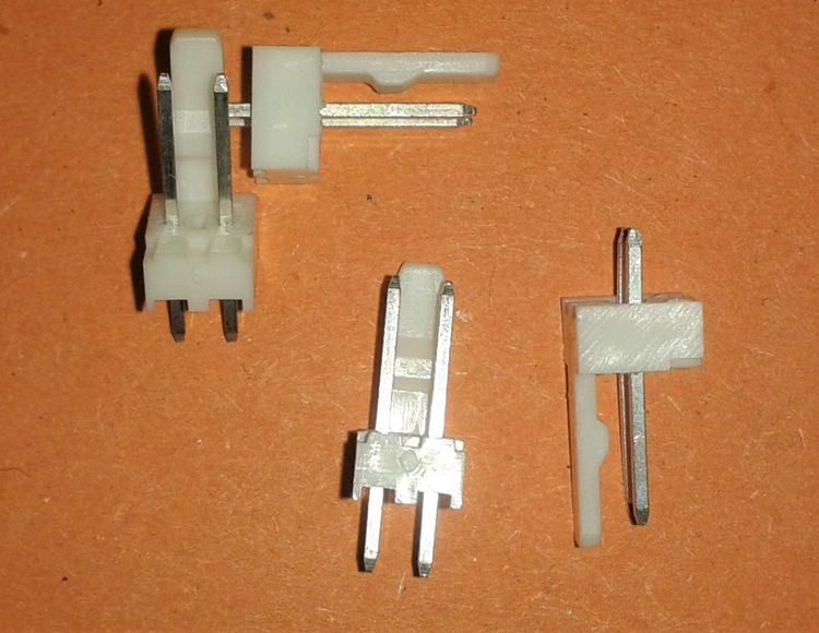 Connettore circuito stampato serie KK 254 Molex, 2 vie, 1 fila, passo 2.54mm, 4A, Diritta - Confezione da 10 Pz. NOS100626 