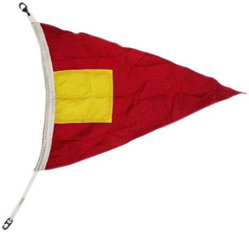 Bandiera Segnalazione Nautica Quarto Ripetitore 75x60cm FLAG022 