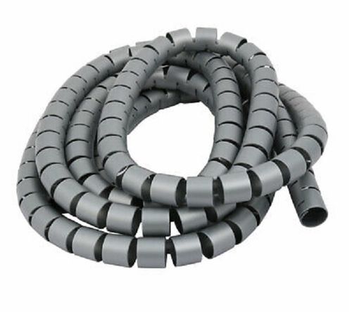 Guaina copricavo spirale 20mm x 2.5 metri grigia EL811 