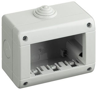 Box 3 moduli 10x8cm Bianco compatibile Vimar Plana EL2008 