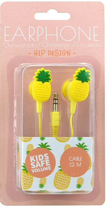Auricolari Kids Safe Volume Ananas KP2116 
