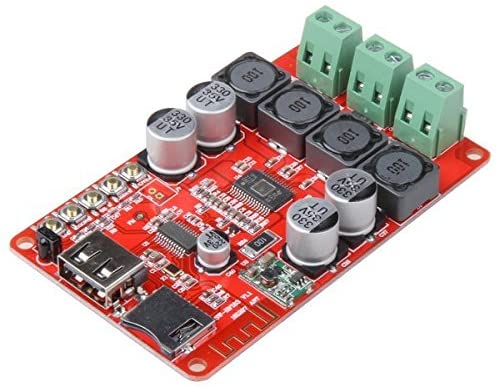 Amplificatore digitale 2x50W con Bluetooth, USB e scheda SD WB348 