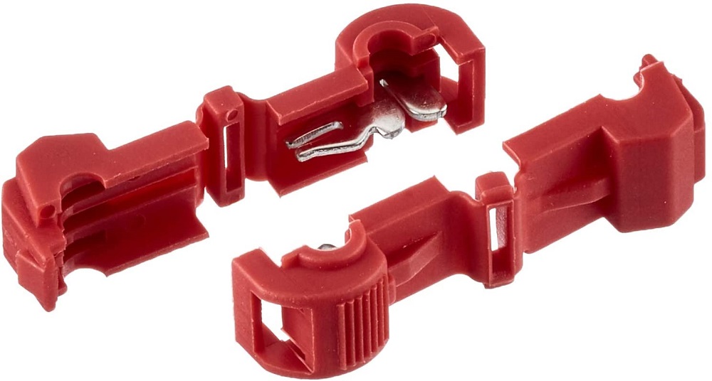 Morsetto di collegamento per filo a T rosso 100pz EL2260 FATO