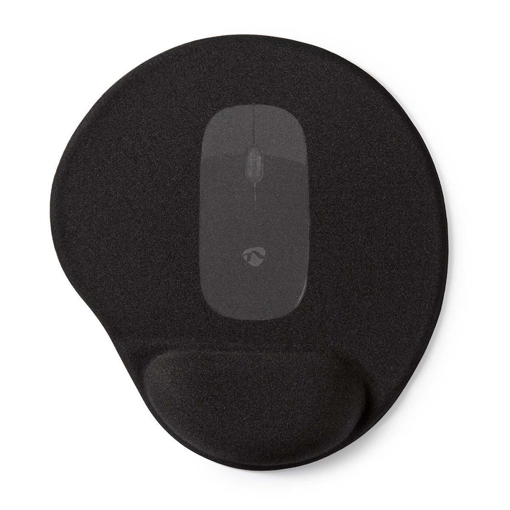 Tappetino per mouse Gel Nero ND6626 Nedis