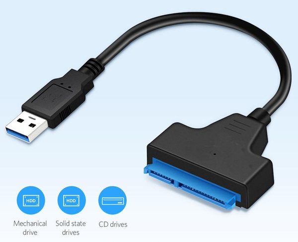 Adattatore da USB 3.0 a SATA7 + 15 pin WB805 