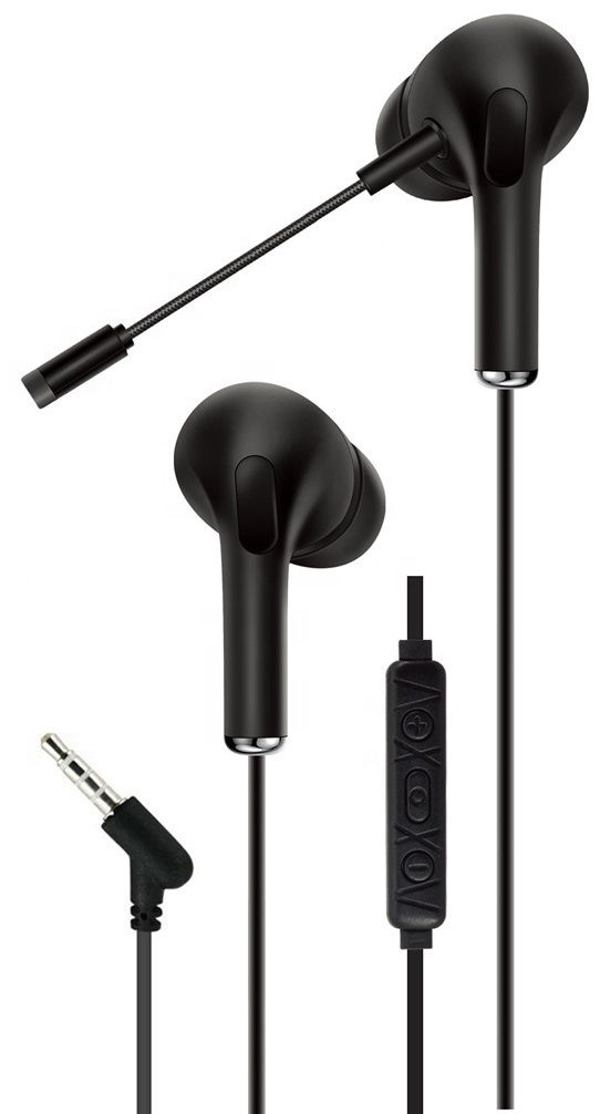 Cuffie auricolari da gioco con microfono AKZ-D9 nere WB1119 