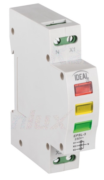 Indicatore di tensione per guida DIN KLI-RGY Kanlux KA2180 Kanlux