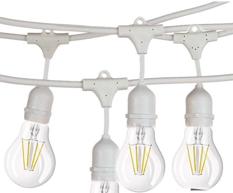 Catena di luci per esterno E27 10 metri bianca WB1118 