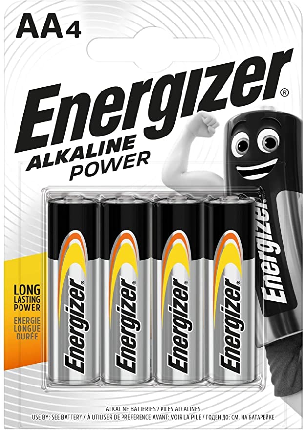 Batteria alcalina tipo AA LR6 1.5V blister da 4 Energizer E1034 Energizer