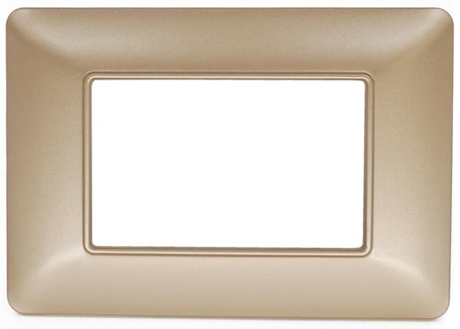 Placca in tecnopolimero 3P oro compatibile Matix EL2253 