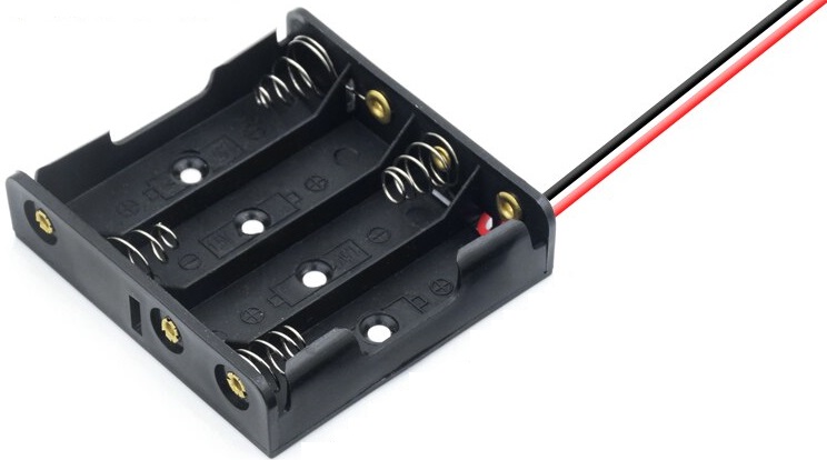 Contenitore porta batterie 4xAA 1.5V WB1461 