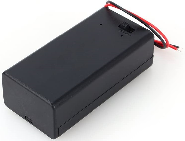 Custodia porta batteria 9V con interruttore WB631 