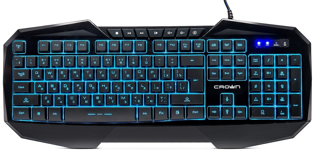 Tastiera Gaming multimediale con 7 retroilluminazioni LED CMKG-401 Crown Micro