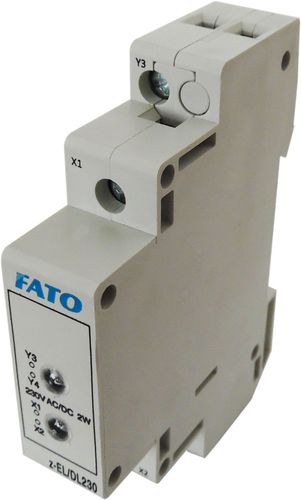 Doppio Indicatore luminoso modulare - 220V 2W - Rosso - Giallo EL688 FATO