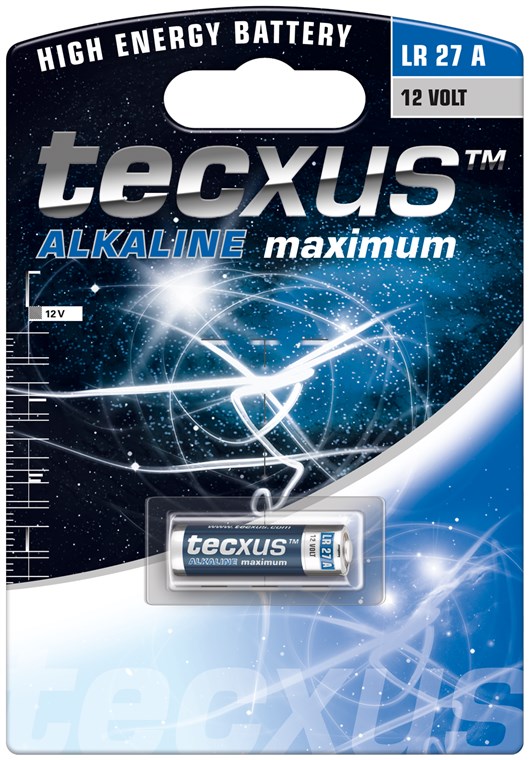 Batteria al manganese alcalino A27/LR27 12V F1702 Tecxus