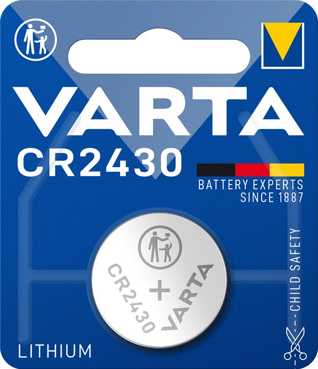 Batteria a bottone al litio CR2430 Varta F1429 Varta