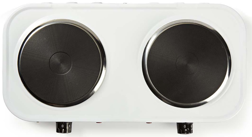 Piastra elettrica 2000W 2 zone di cottura diametro 15cm ND9523 Nedis