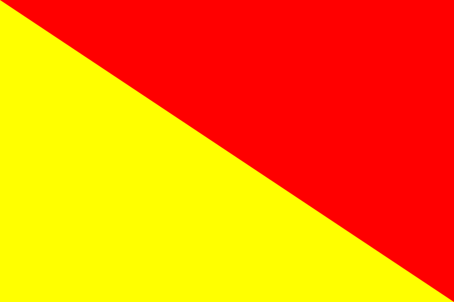 Bandiera nautica di segnalazione "O" Oscar 100x340cm A9272 