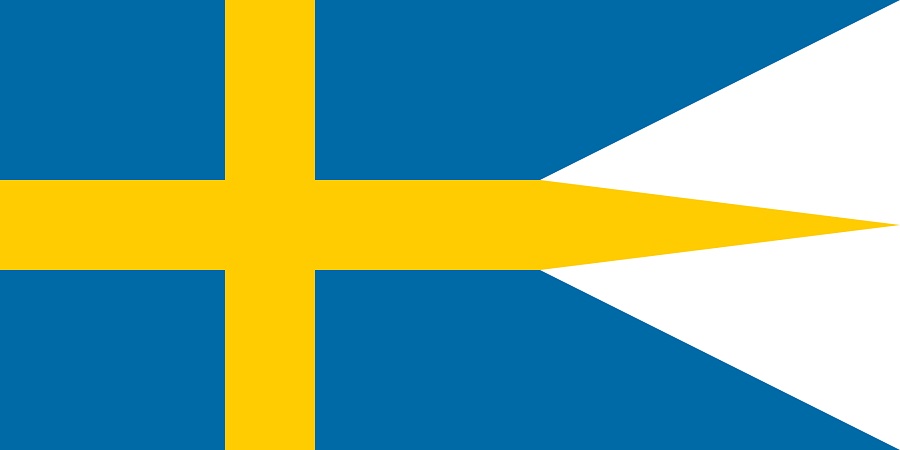 Bandiera navale da guerra Svezia 400x200cm FLAG017 