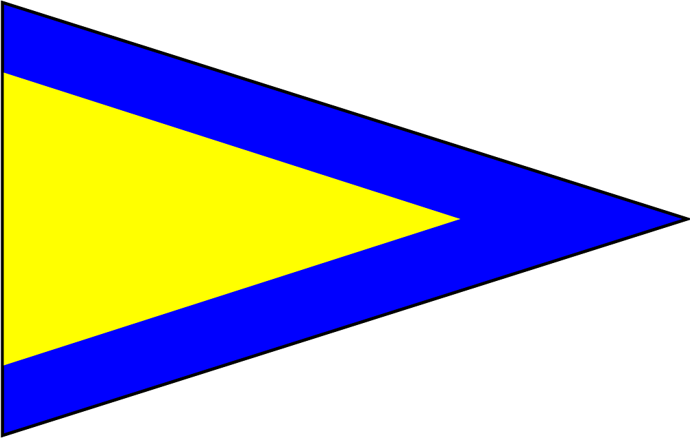 Bandiera Segnalazione Nautica Primo Ripetitore 180x225cm A9228 