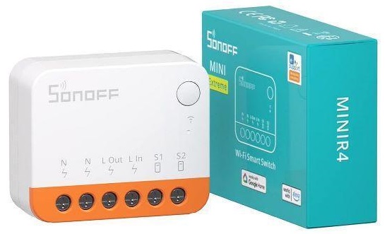 Interruttore smart wireless 2 vie WiFi 2.4G MINIR4 K832 Sonoff