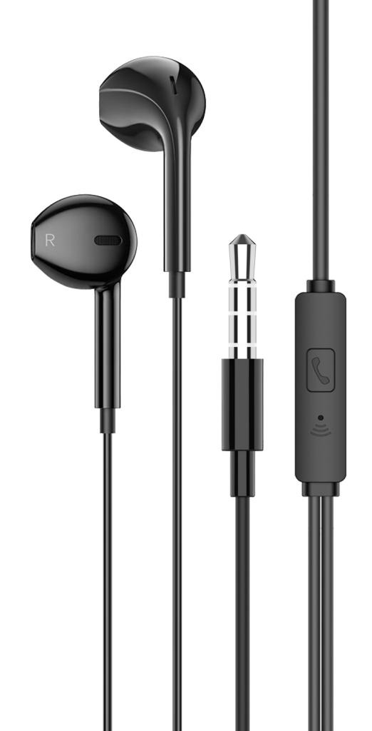 Cuffie auricolari con filo jack audio 3.5mm - nere KSC-842 N070 Kakusiga