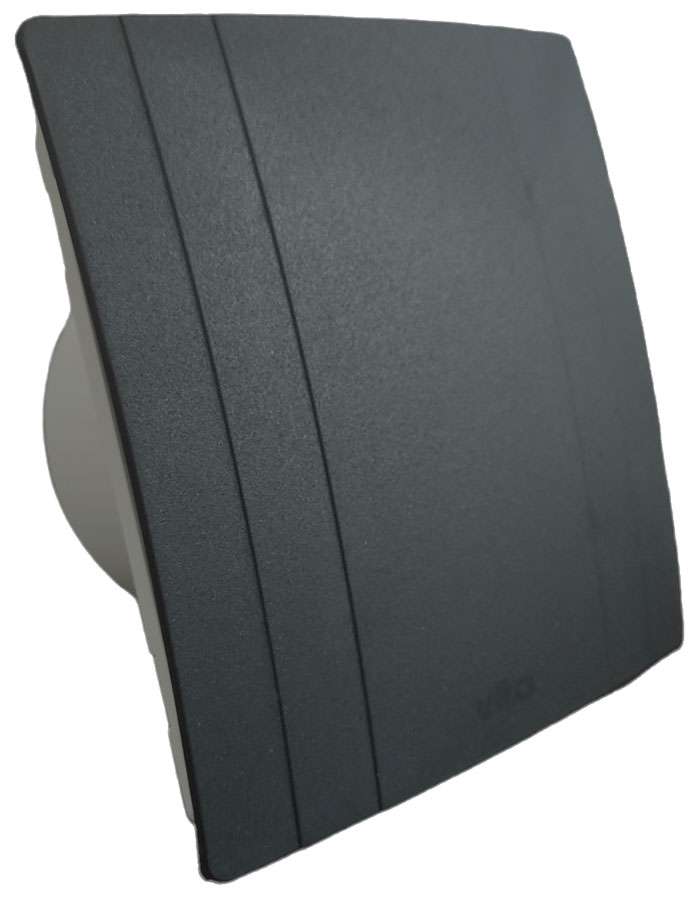 Aspiratore 15W 120m3/h 35Db Φ100x80mm nero Vito EL122 Vito