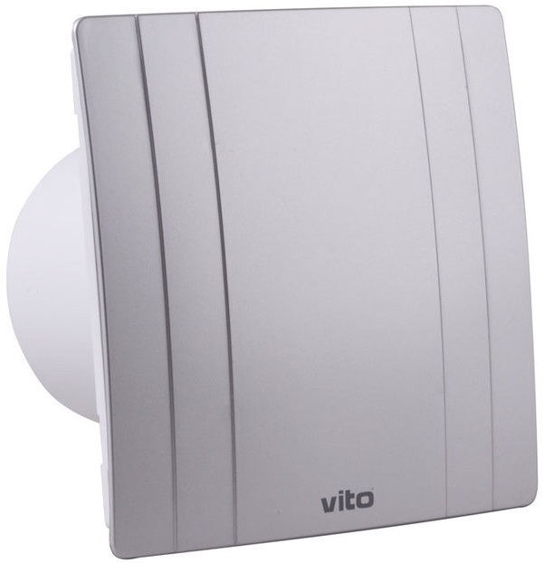 Aspiratore 15W 120m3/h 35Db Φ100x80mm grigio Vito EL129 Vito