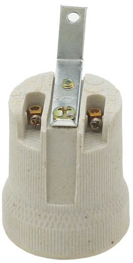 Portalampada E27 in porcellana Vito EL151 Vito