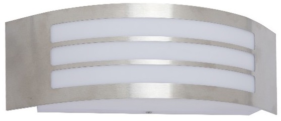 Lampada applique da parete per esterni 1xE27 315x90x100mm argento Vito EL153 Vito