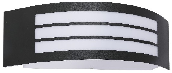 Lampada applique da parete per esterni 1xE27 315x90x100mm nera Vito EL156 Vito