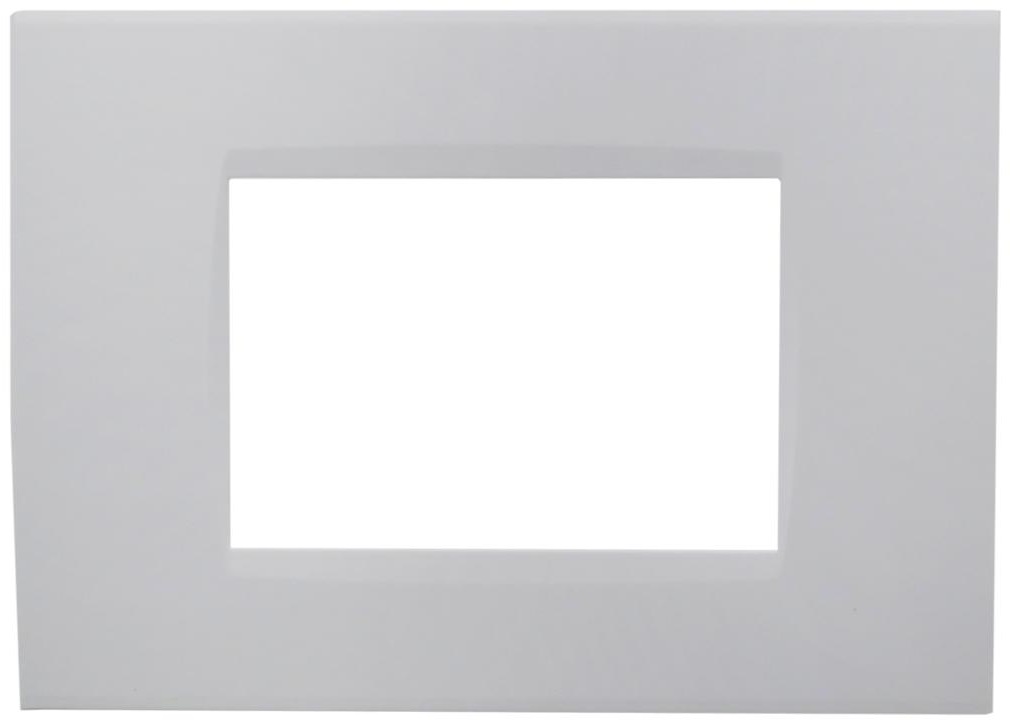Placca 3 posti bianca Soft Touch compatibile Living International EL2279 