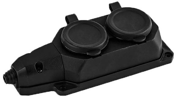 Multipresa schuko 2 posti 2P+T IP44 Vito EL1467 Vito