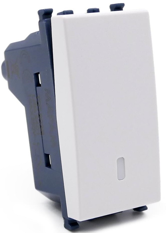 Deviatore unipolare bianco compatibile Vimar Arké EL195 