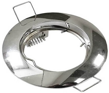 Supporto per faretto GU10  da incasso Φ80mm argentato EL2018 Vito