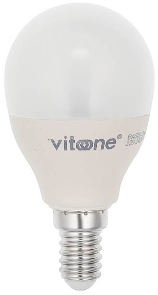 Lampadina LED mini globo E14 7W 507Lm 2700K luce calda Vito EL2434 Vito