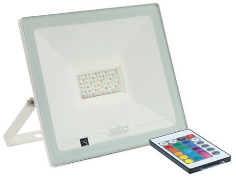 Faretto LED RGB+W dimmerabile 50W 2500Lm EL279 Vito