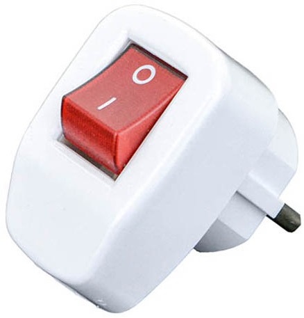 Spina schuko bianca con interruttore 16A 250V Vito EL3235 Vito