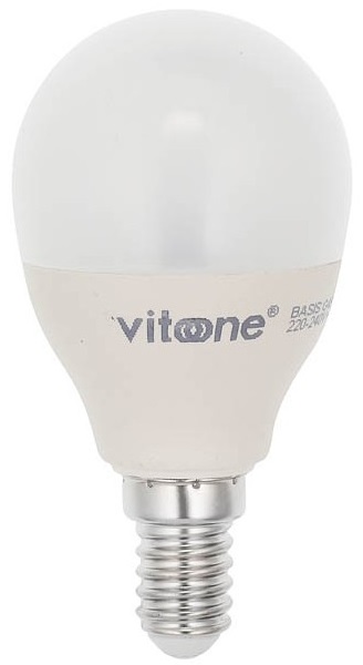 Lampadina LED mini globo E14 7W 527Lm 4000K luce naturale Vito EL3284 Vito