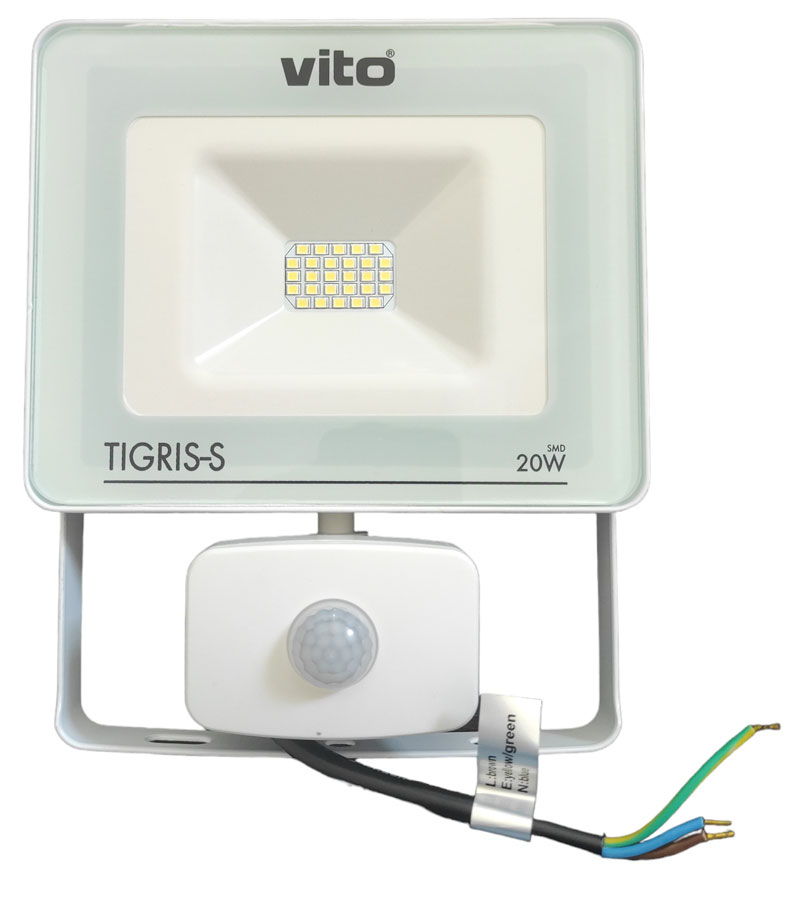 Faretto LED da esterno con sensore di movimento 20W luce fredda Vito EL4999 Vito