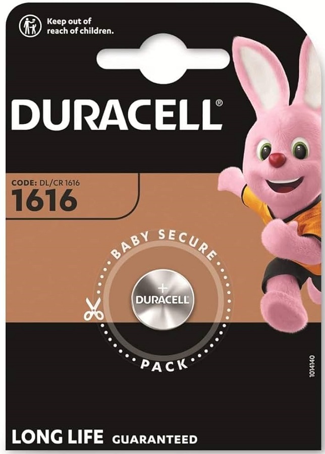 Batteria a bottone al litio 3V CR1616 Duracell WB1866 Duracell