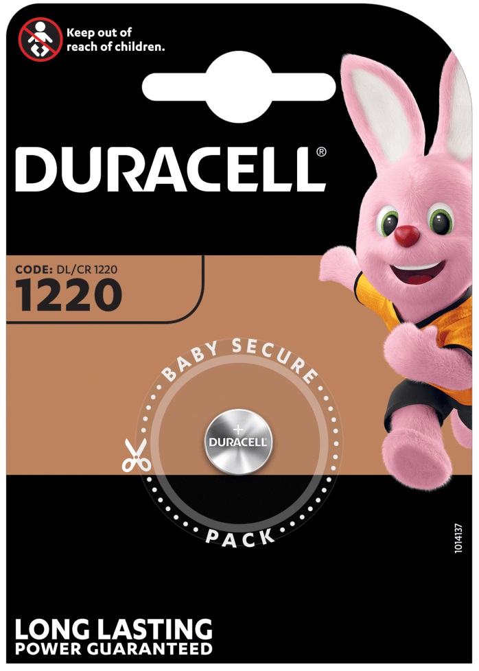 Batteria a bottone al litio 3V CR1220  Duracell WB236 Duracell