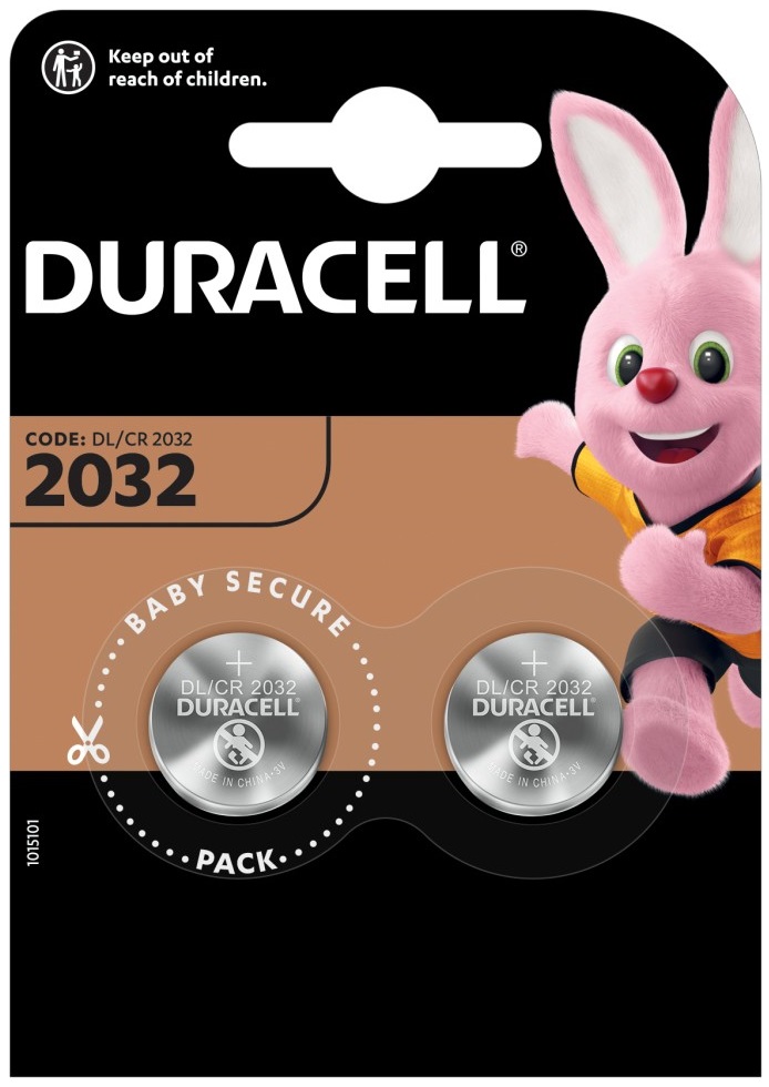 Batteria a bottone al litio 3V CR2032 Duracell WB319 Duracell