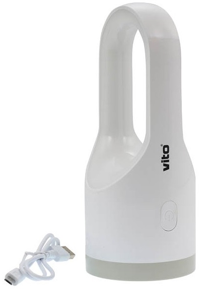 Torcia ricaricabile 19W+3W 280Lm 6000K luce fredda EL1348 Vito