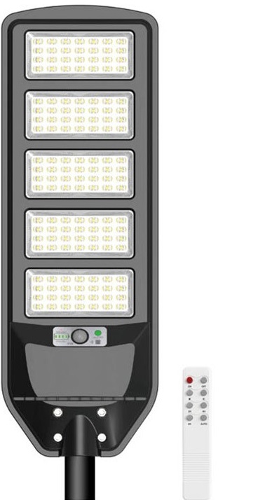 Lampione solare LED 200W 2700Lm 6000K luce fredda IP65 EL4042 Vito