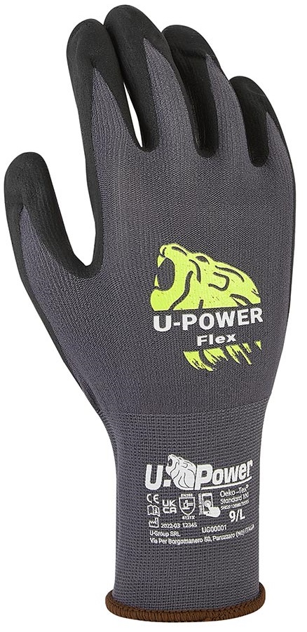 Guanti da lavoro Flex grigio taglia 10 U-Power WB1095 U-power