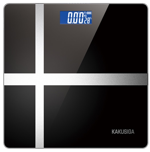 Bilancia pesapersone nera con display LCD KSC-1508 F2740 Kakusiga