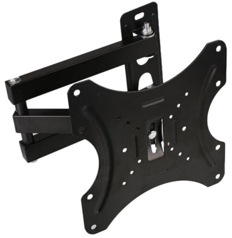 Supporto a muro per TV LED LCD 14-42'' inclinabile 3 snodi nero STAND400 WEB